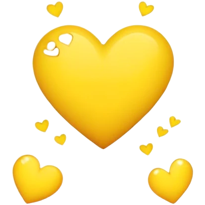 Yellow hearts emoji