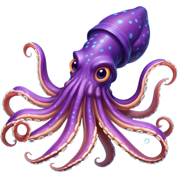 Giant Squid – Huge squid with long curling arms emoji