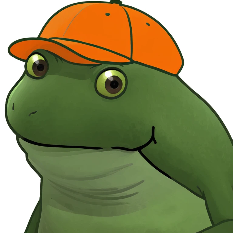 bufo with orange cap emoji