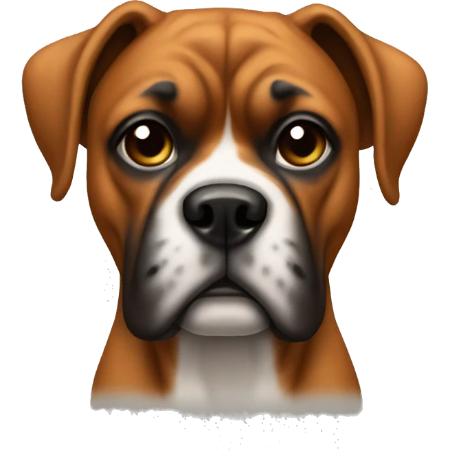 boxer dog  emoji