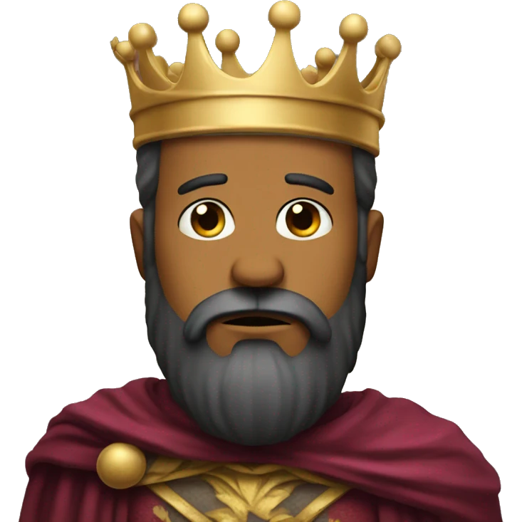 sad king with beard emoji