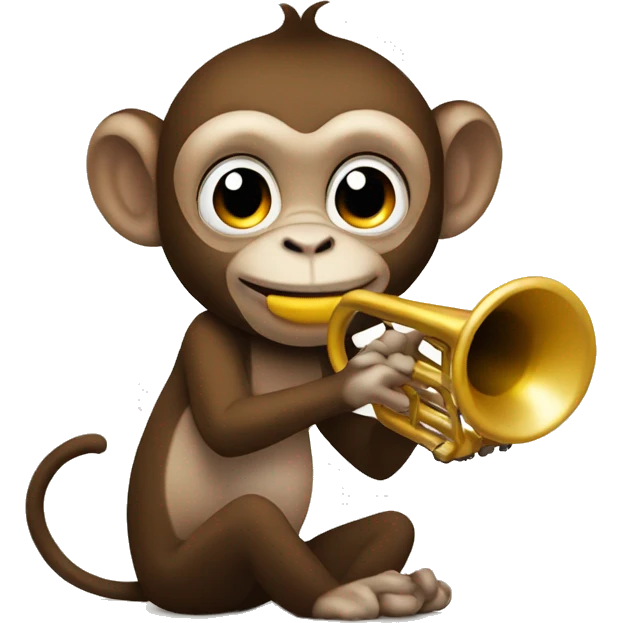 Monkey with trumpet  emoji