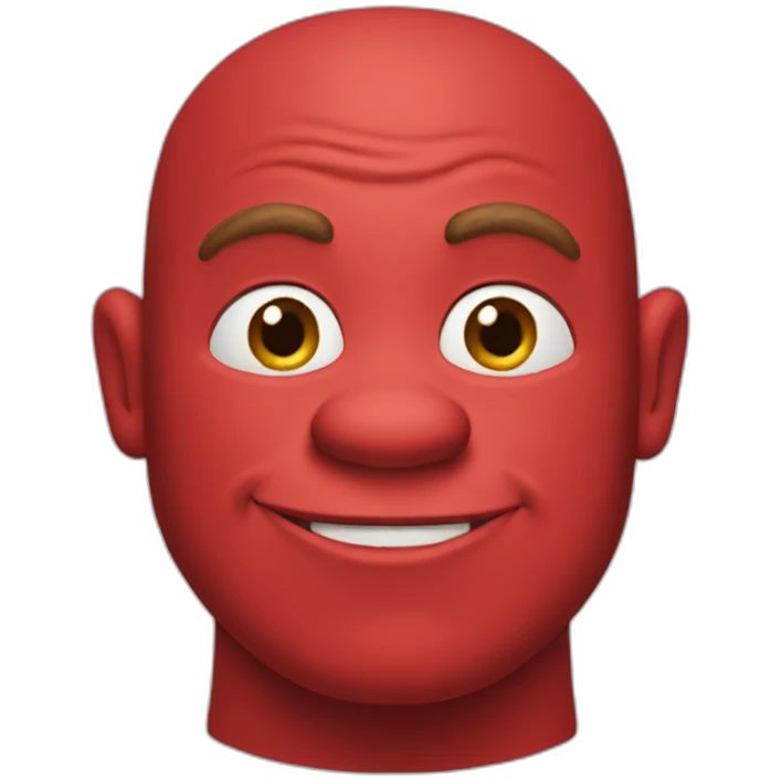 red-shrek emoji