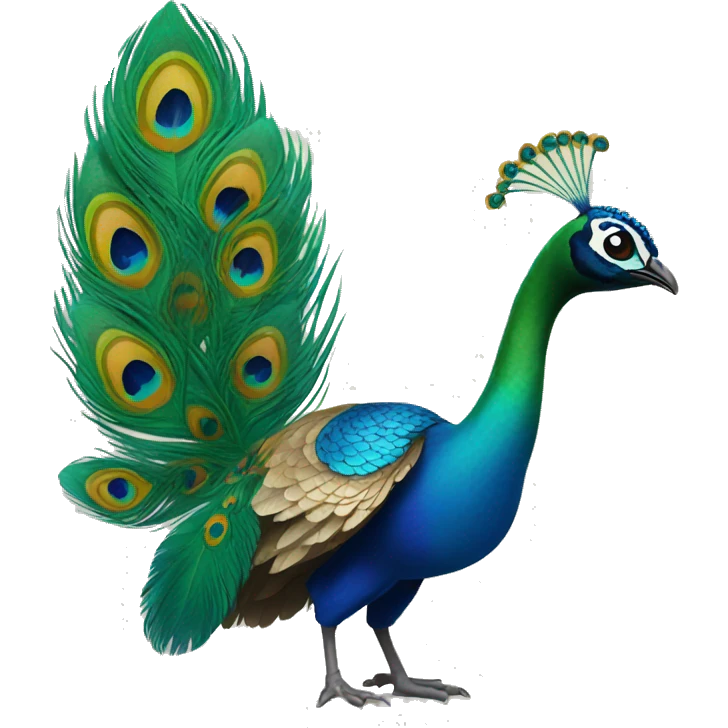Peacock feather Krishna emoji