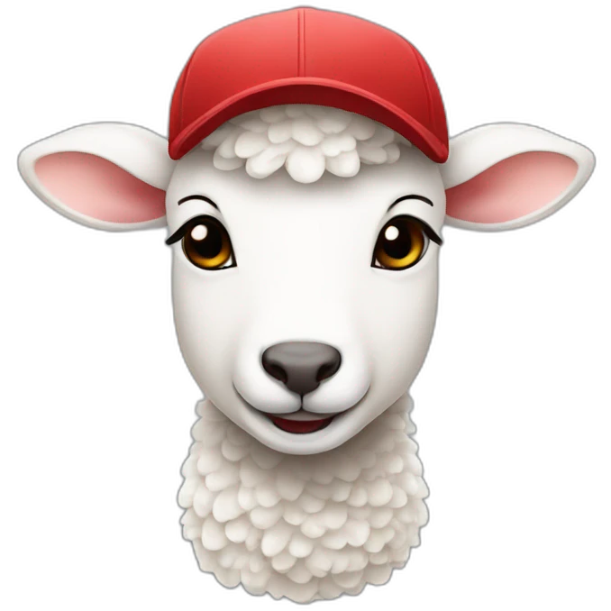 lamb in a cap emoji
