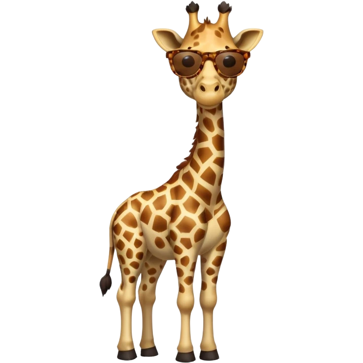 Giraffe with sunglasses emoji