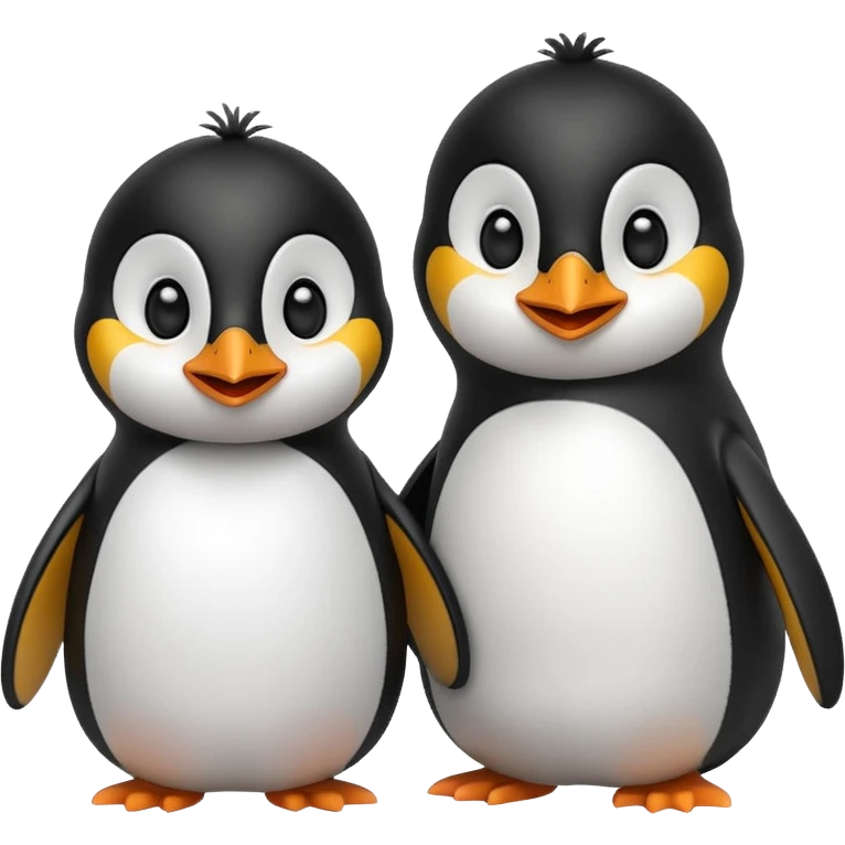 
Penguins smiling with eyes emoji