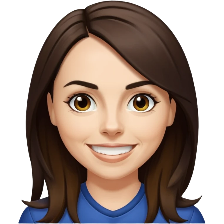 Melanie C with long dark brown hair emoji
