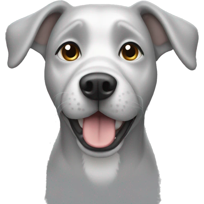 Light grey dog emoji