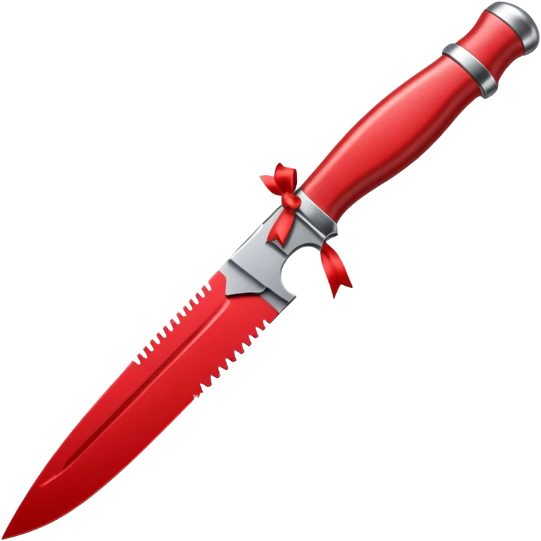 Knife with ribbon emoji
