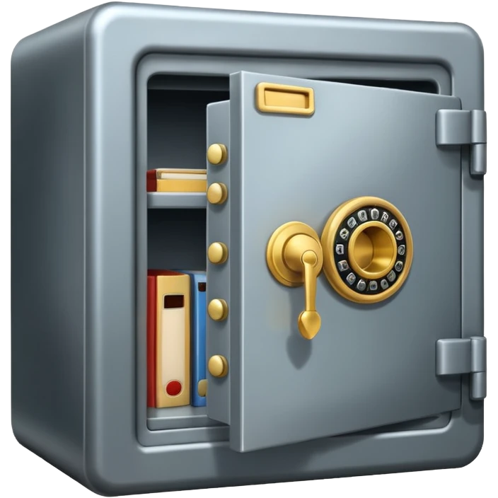 safe that is open without money in it emoji