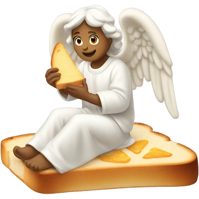 Angel on bread emoji