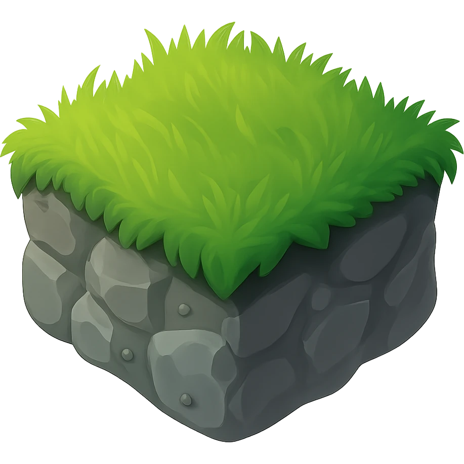 make the ground greyer and make it on a transparent background emoji