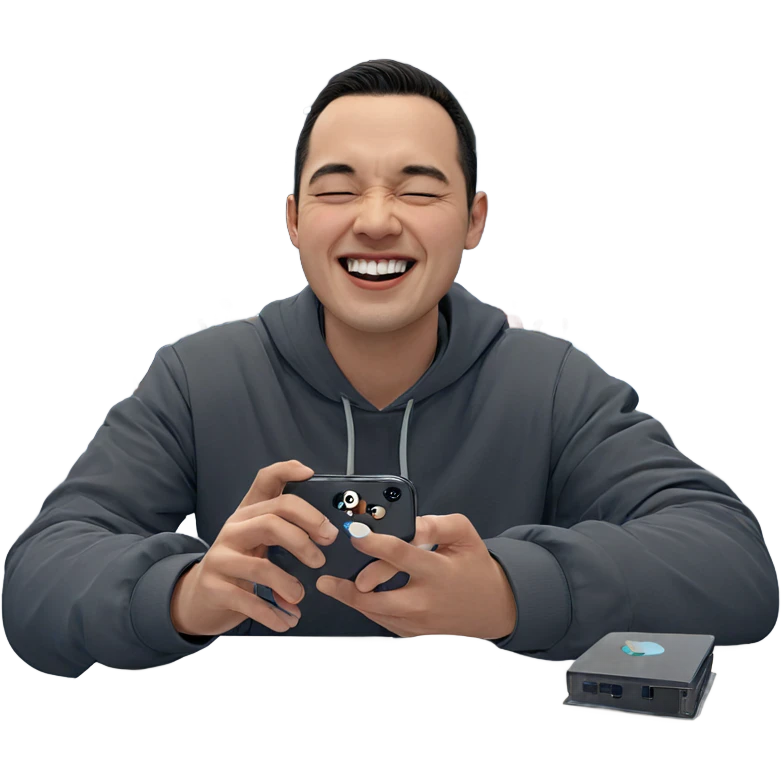 boys sharing a joyful moment emoji