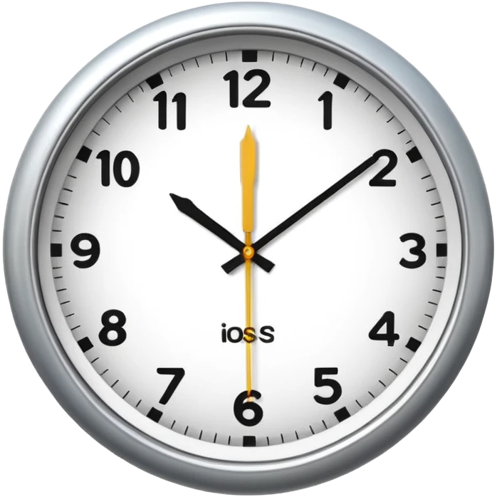 wall clock showing 8 am emoji