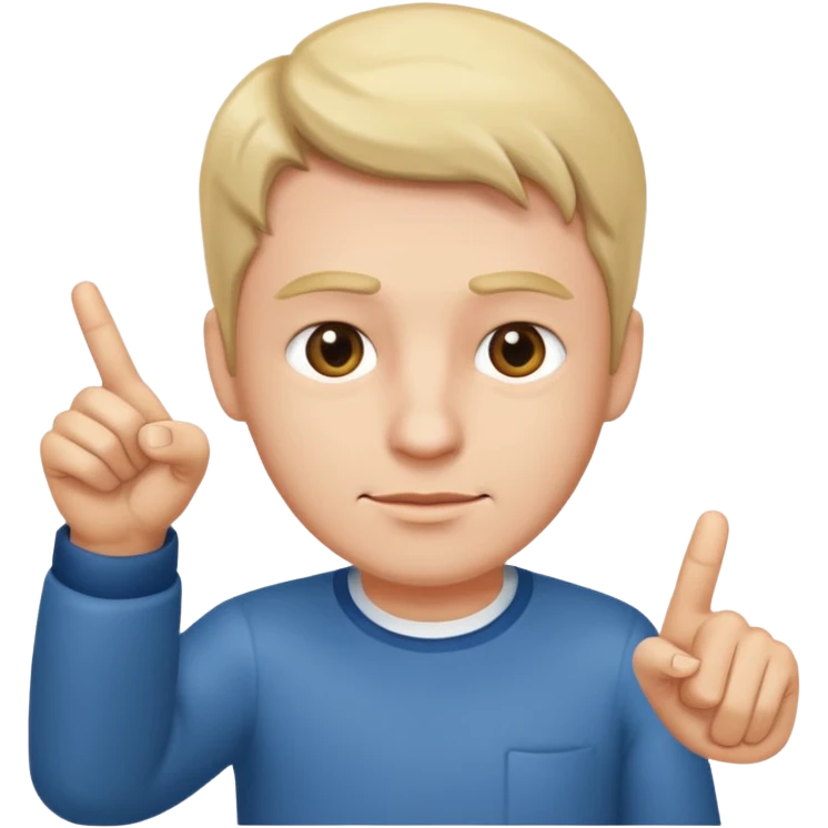 man pointing down emoji