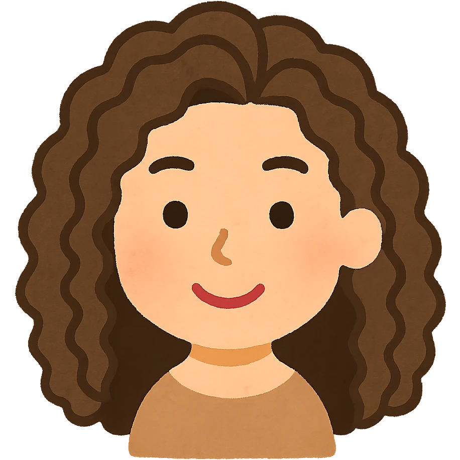Redraw this face in the Irasutoya style, simple cartoon, friendly expression, light background. The style should reflect the soft, approachable, and clean look typical of Irasutoya illustrations with a light background. emoji