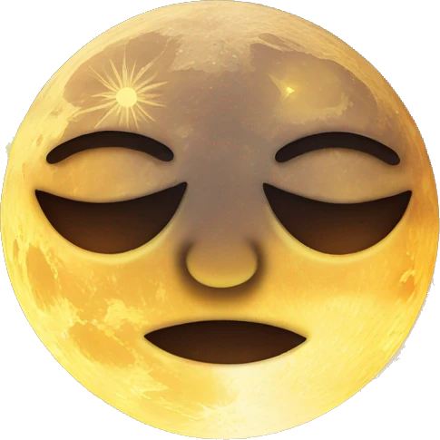 moon kissing the sun emoji