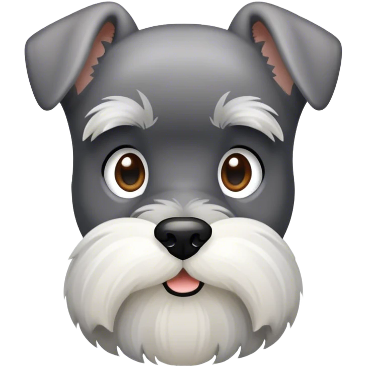 
miniature schnauzer emoji