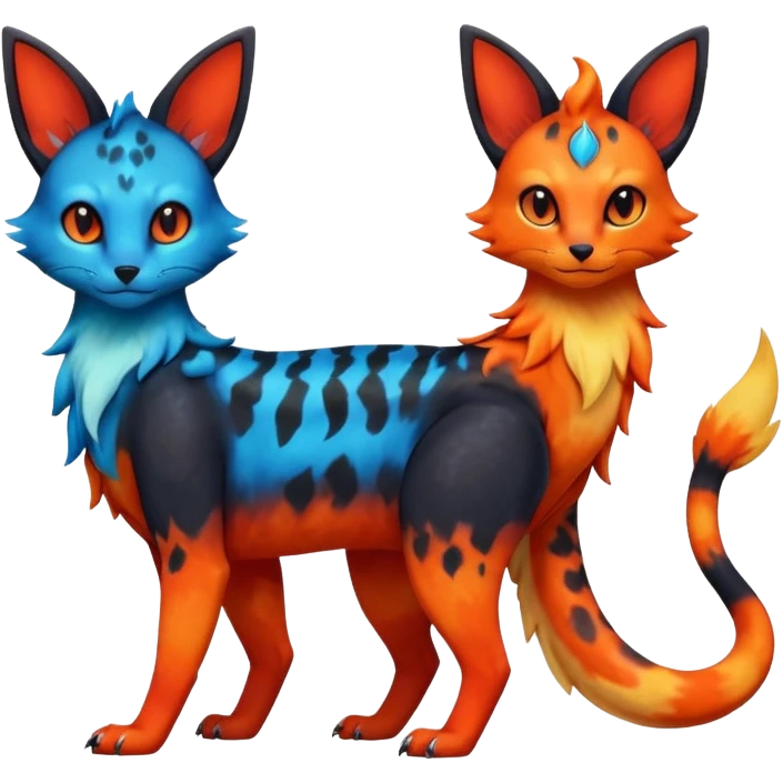 magma-gradients-colored Salandit-Umbreon-Flareon-Serval-Hybrid (Full body) emoji