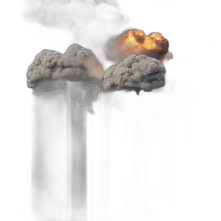 9/11 falling towers emoji