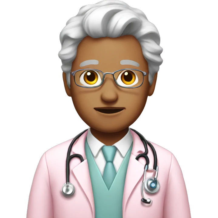 pastel pink doctor emoji