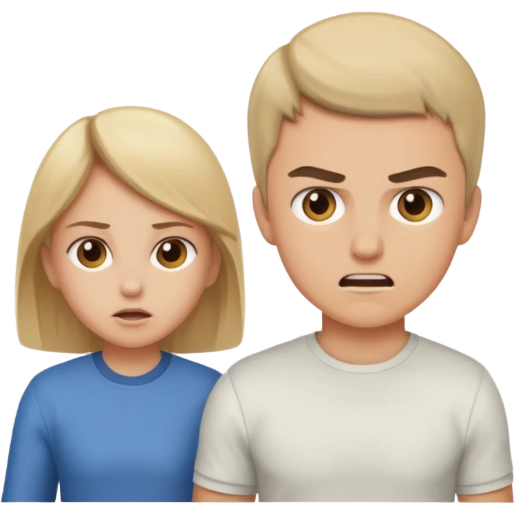 brother and sister fighting  emoji