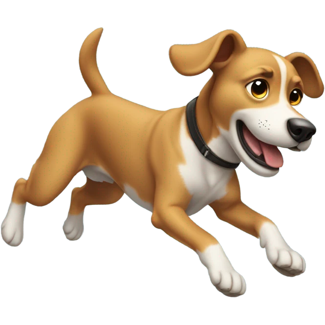 dog doing a flip emoji