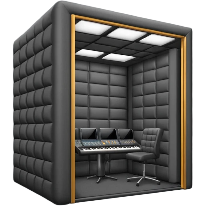 Music recording studio booth emoji