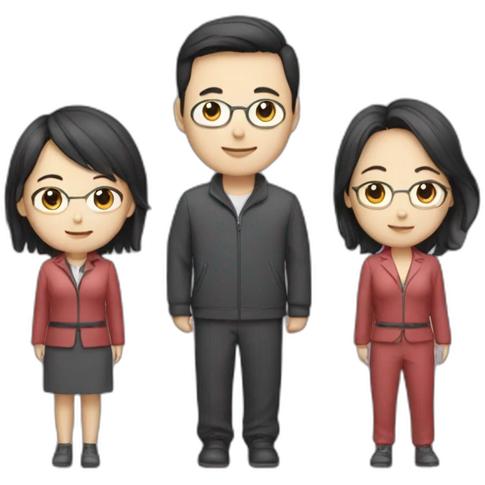 3 great data heros, 2 females (one chinese, one british german), 1 male (korean) emoji