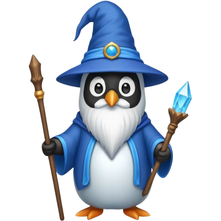 Penguin Wizard emoji
