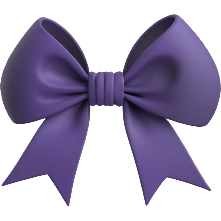 Black gothic bow effect emoji