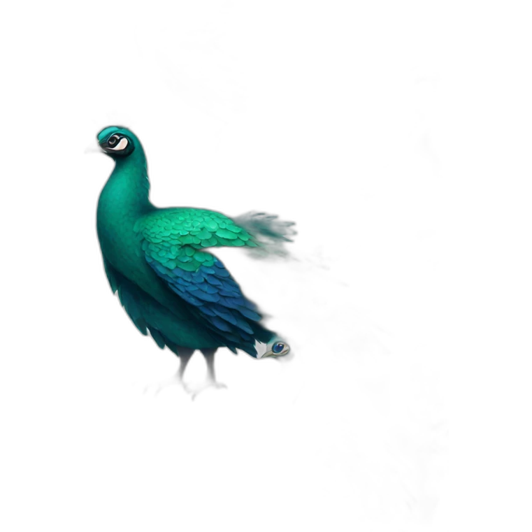 motorcycle peacock emoji
