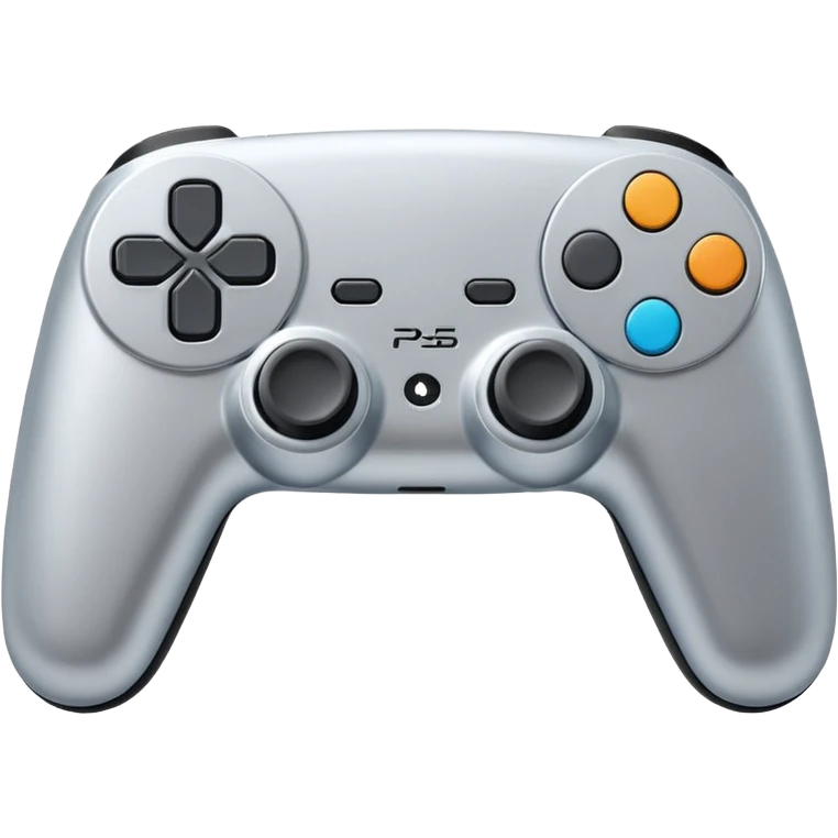 joystick ps5 colore argento emoji