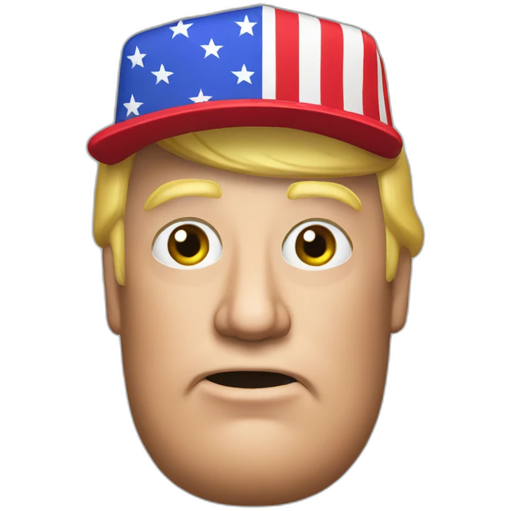 Trump with MAGA cap emoji