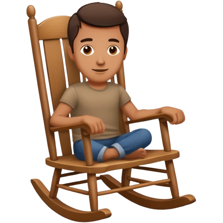 Man in a rocking chair emoji