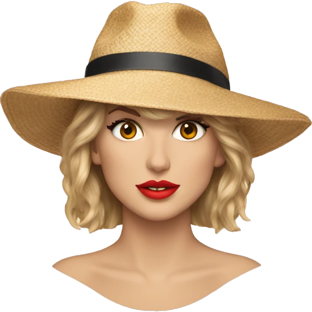 Taylor Swift wearing the 22 hat emoji