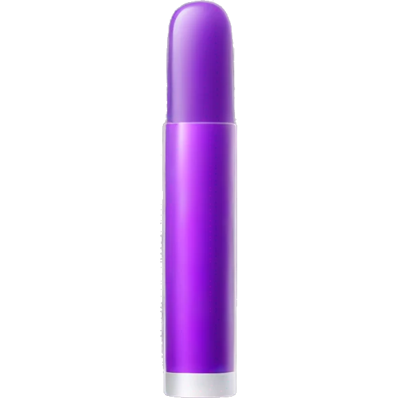 Purple tube of lip gloss  emoji