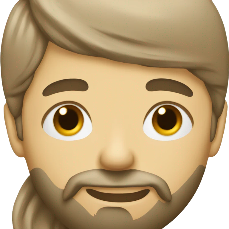 Brunette guy with beard kissing blond girl with long hair emoji