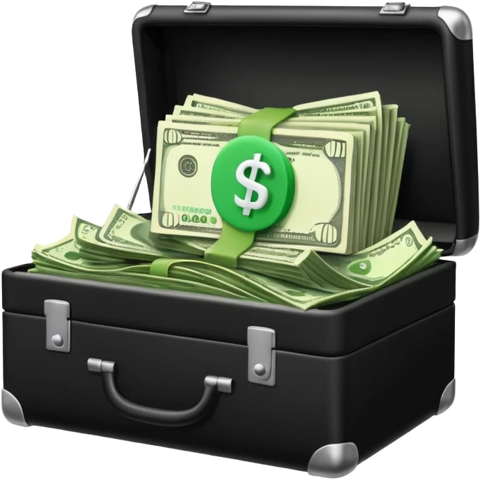 open wifi money filled briefcase emoji