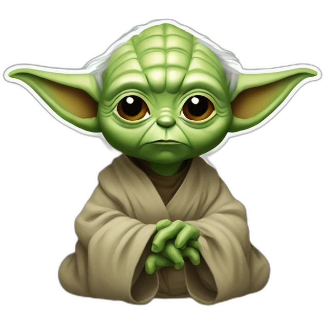 Yoda buvant une bierez emoji