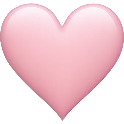 light pink heart emoji