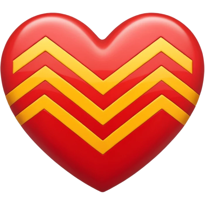 heart with a chevron pattern emoji