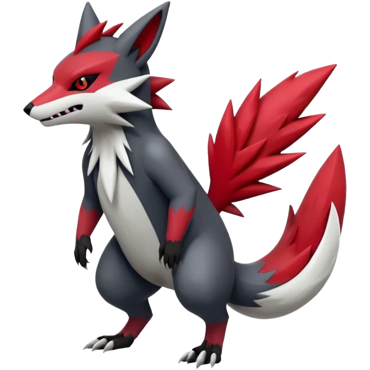 Zoroark-Zangoose-Fakémon-hybrid-creature (full body)  emoji