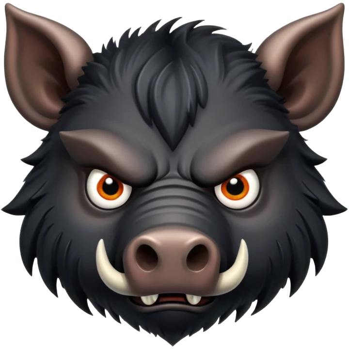 evil boar emoji