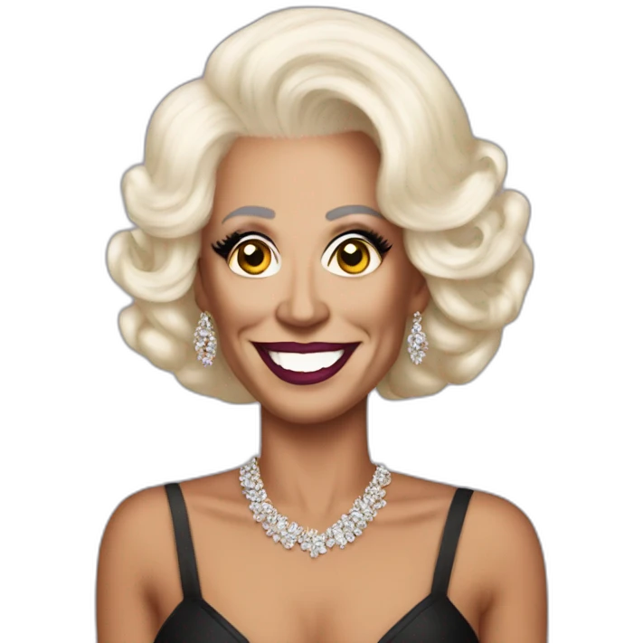 Joe biden as a drag queen emoji