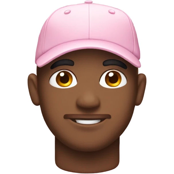 light pink baseball hat emoji