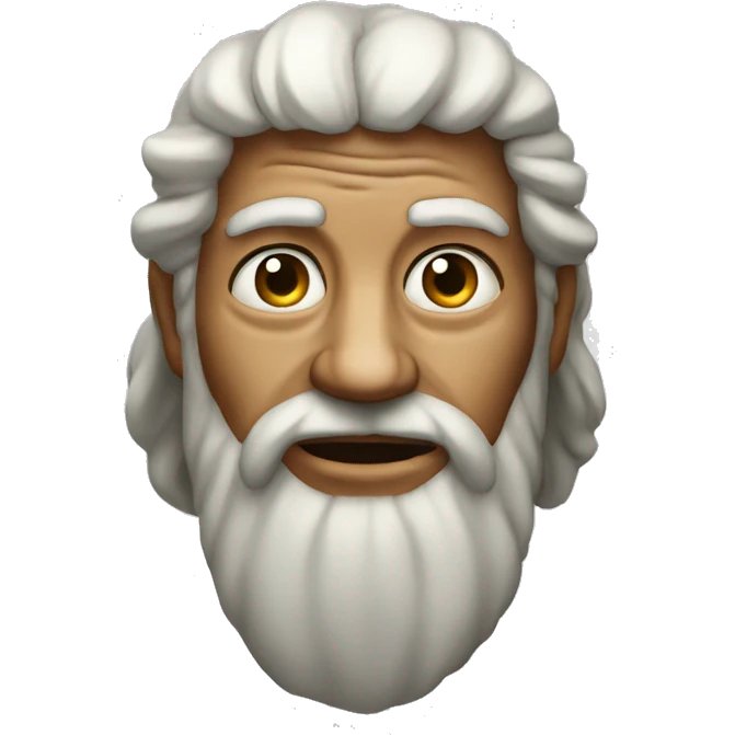 an ancient man with glas emoji