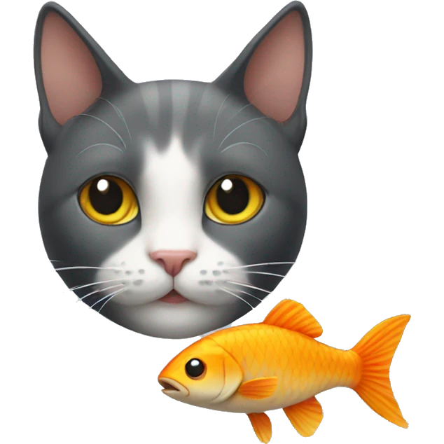 cat and fish emoji