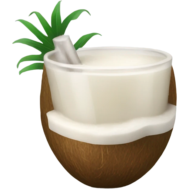  whole coconut drink emoji